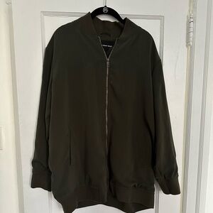 Men's Olive Green Bomber Jacket
